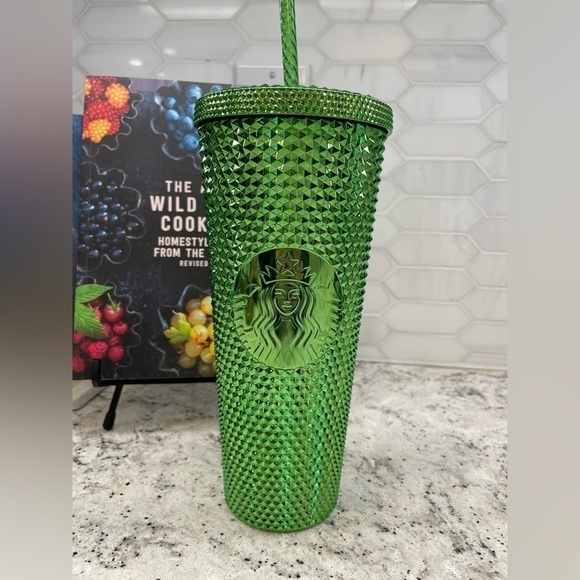 Starbucks Other - Starbucks Metallic Light Green Studded Bling Tumbler. 24 Oz. Super bling! NWT!
